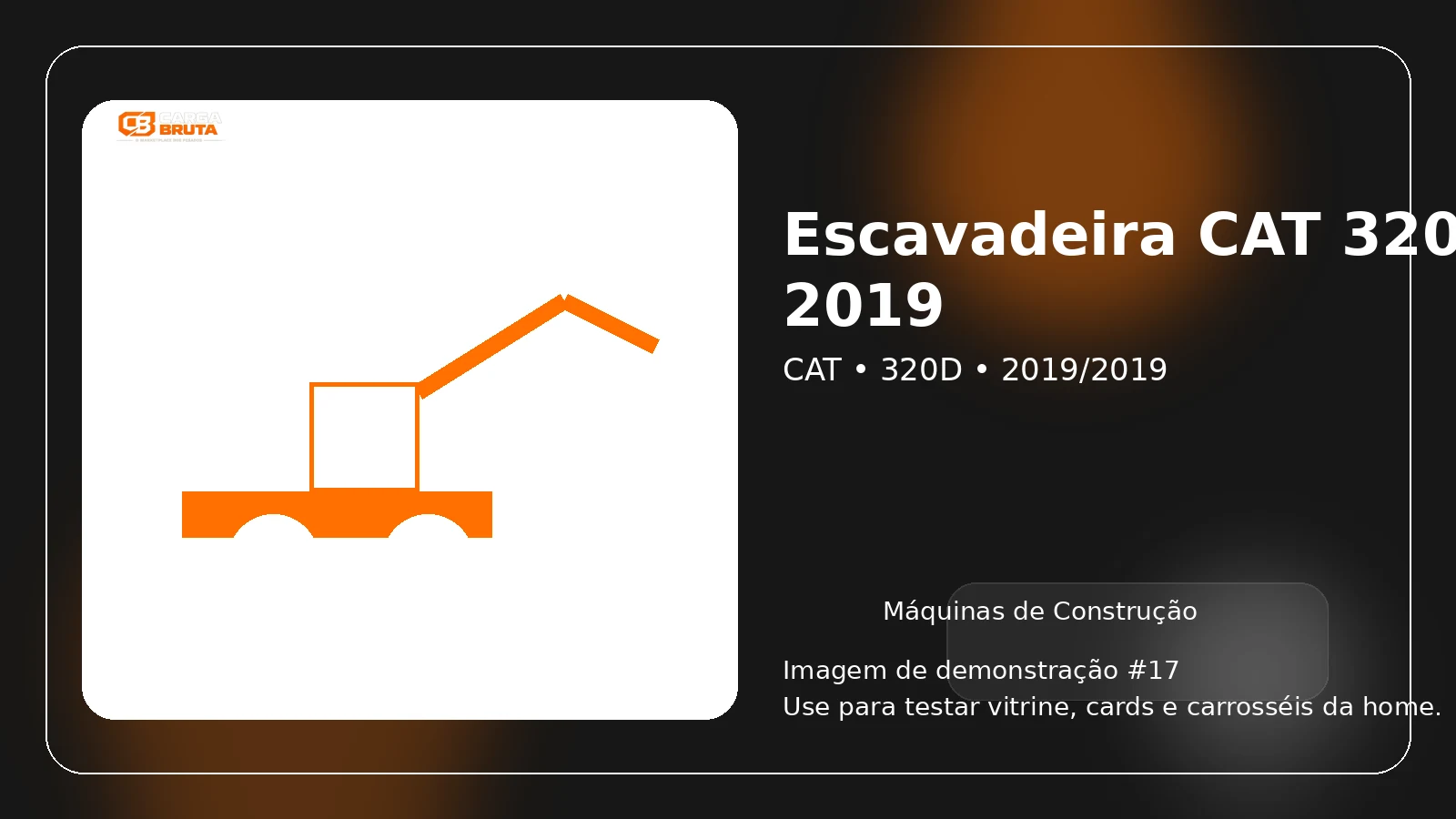 Escavadeira CAT 320D 2019