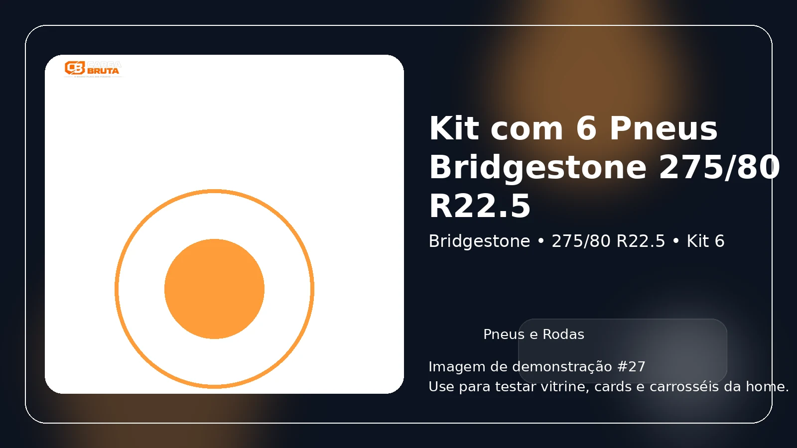 Kit com 6 Pneus Bridgestone 275/80 R22.5