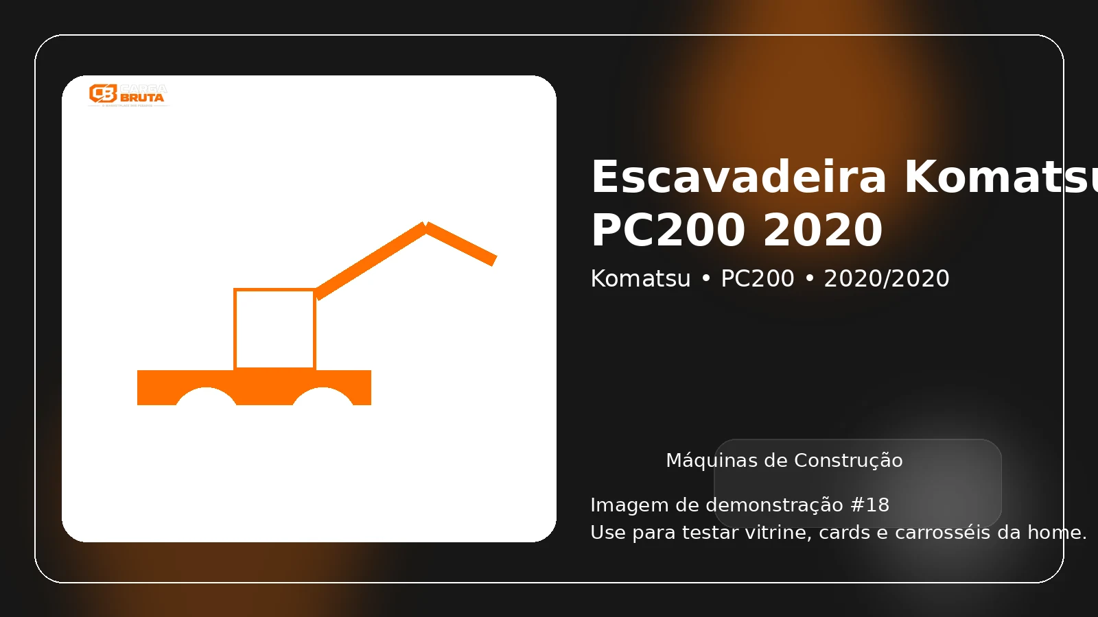 Escavadeira Komatsu PC200 2020