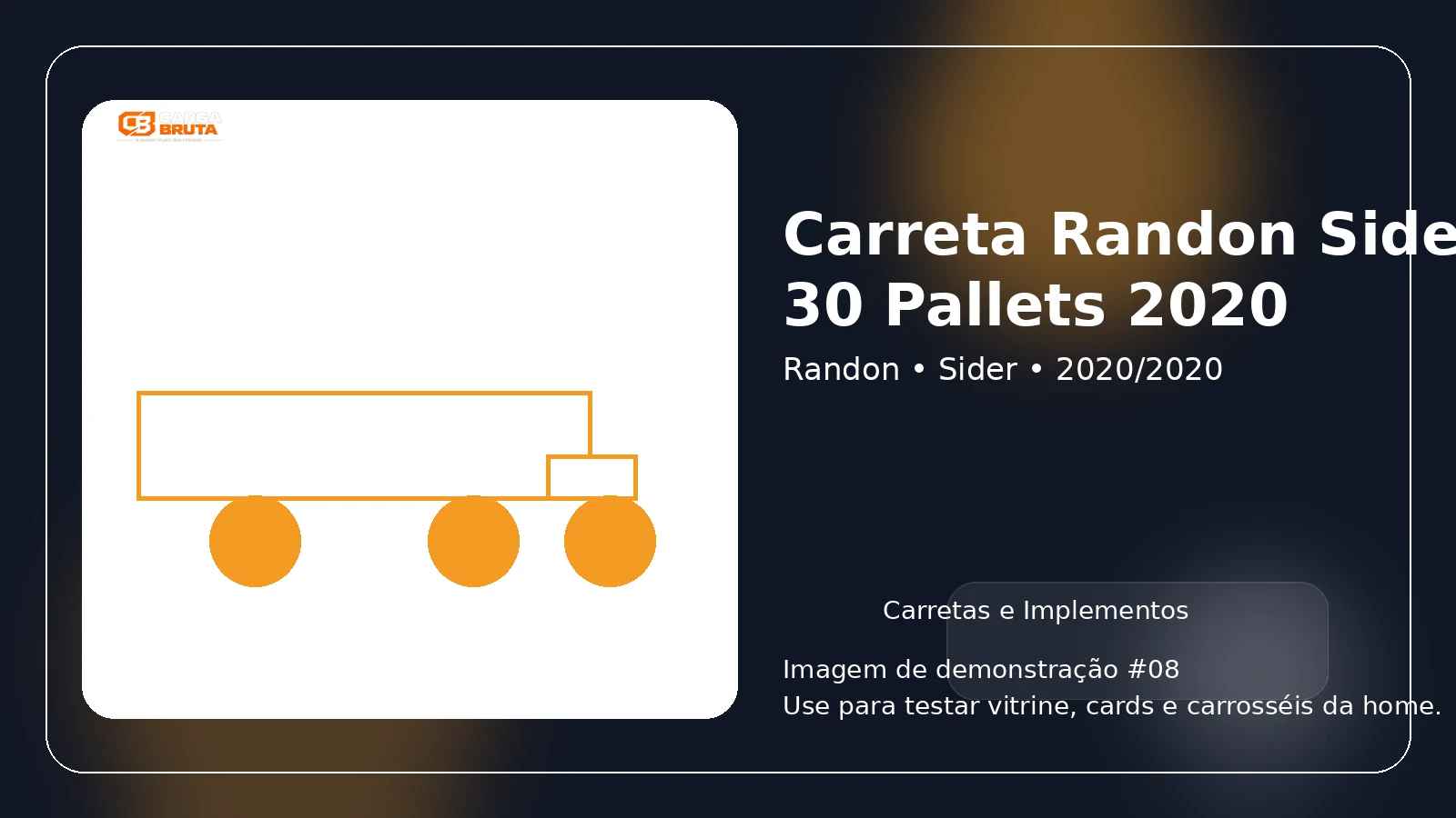 Carreta Randon Sider 30 Pallets 2020